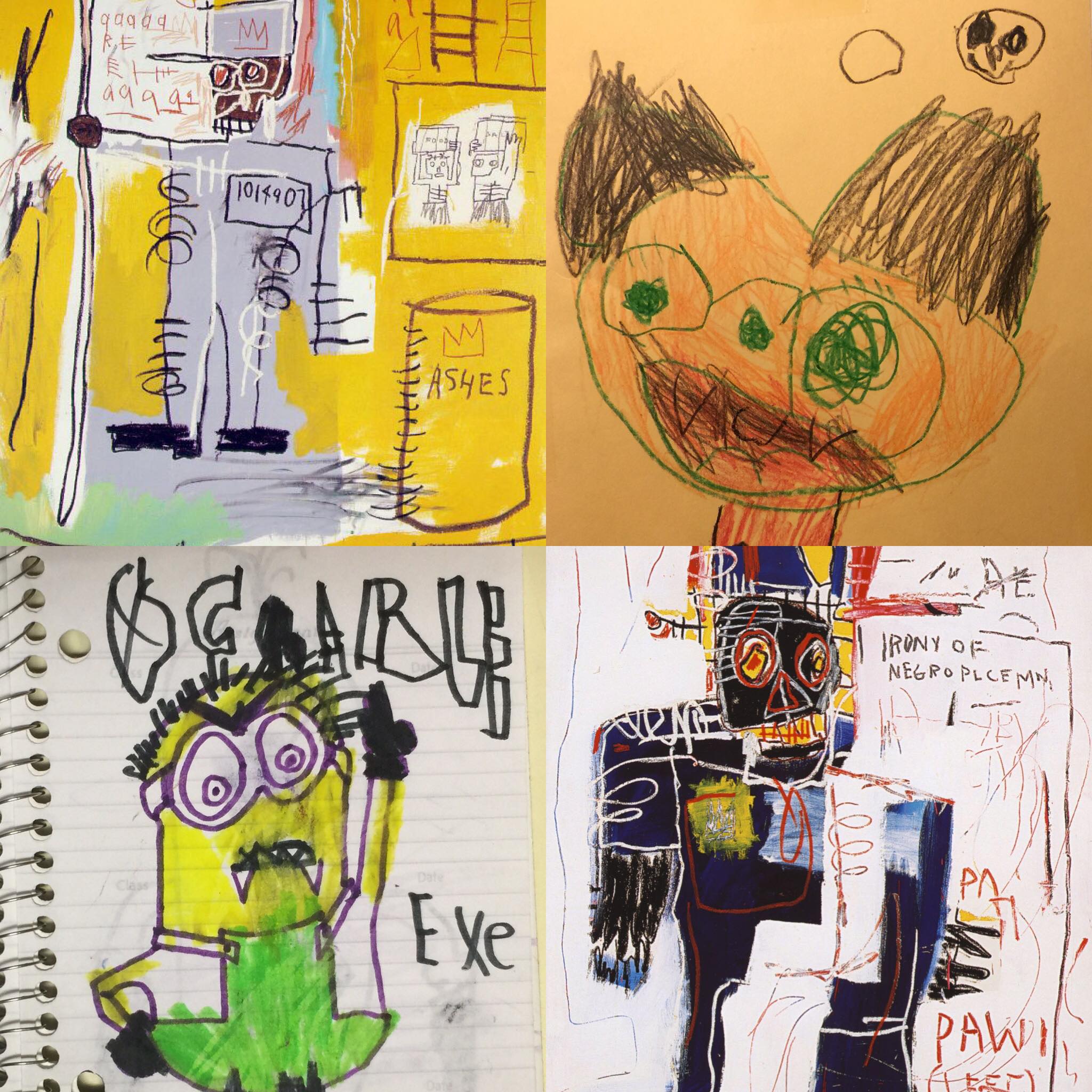 My 6 year old nephew vs Jean Michael Basquiat