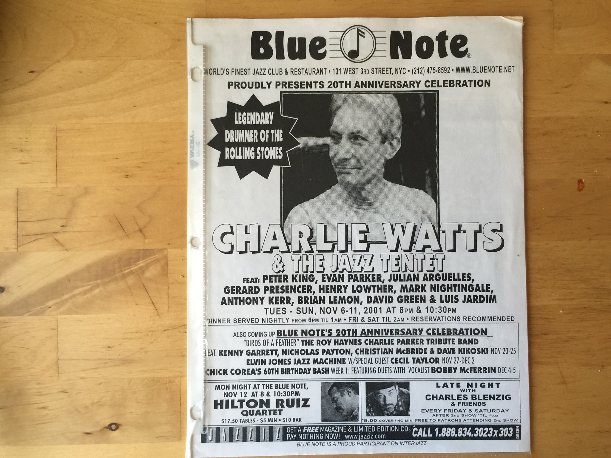 That night I sat 10 feet from Charlie Watts